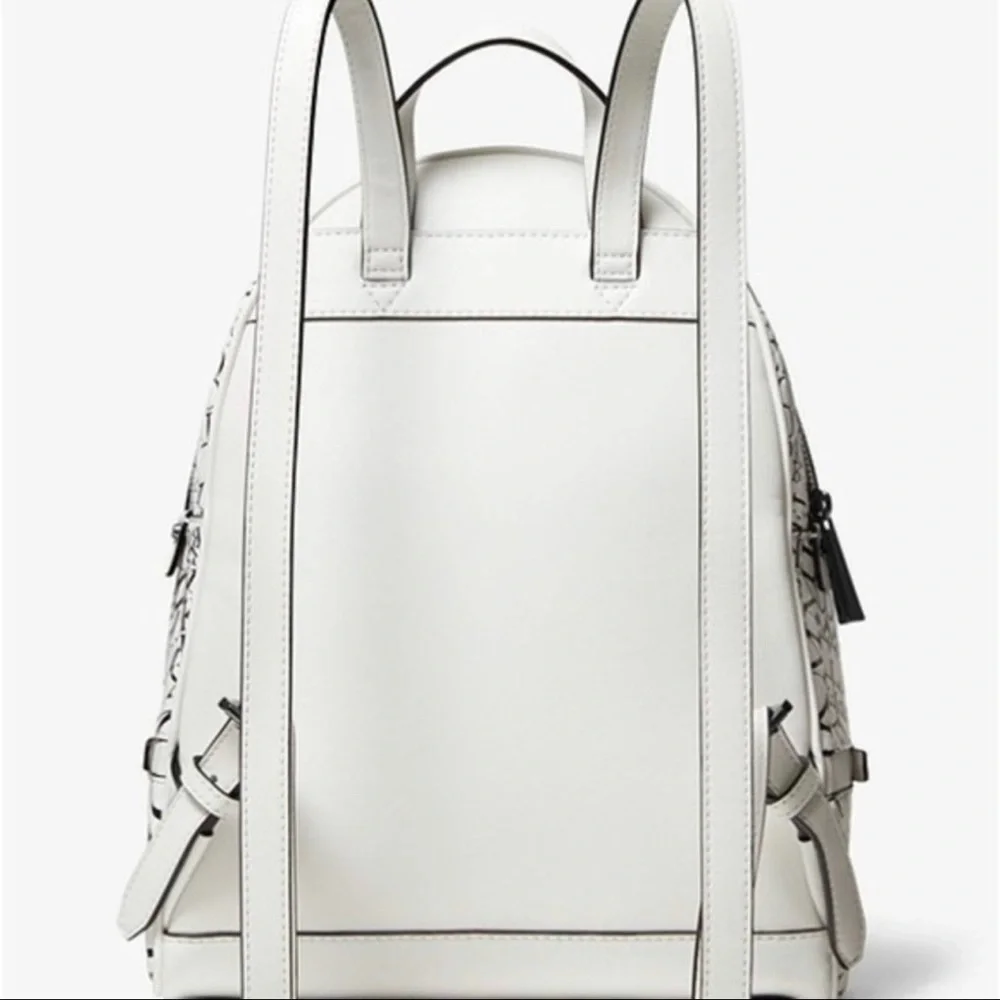 NEW Michael Kors Newsprint Rhea Backpack